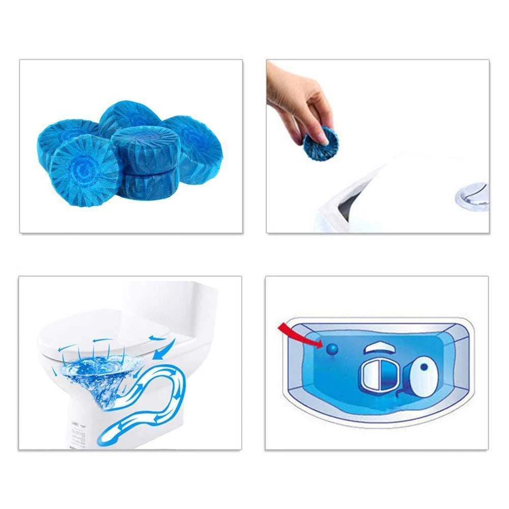 Selbstreinigende WC-Tabs für langanhaltende Frische (10 Stk.)