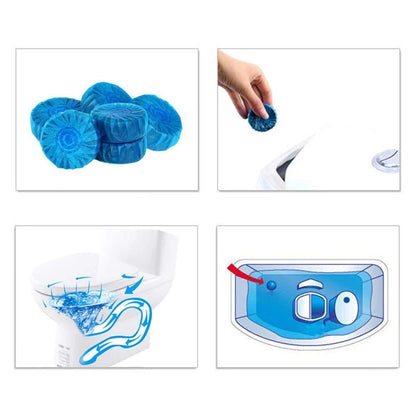Selbstreinigende WC-Tabs für langanhaltende Frische (10 Stk.)