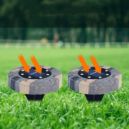 Solarleuchte in Steinoptik für Garten und Rasen