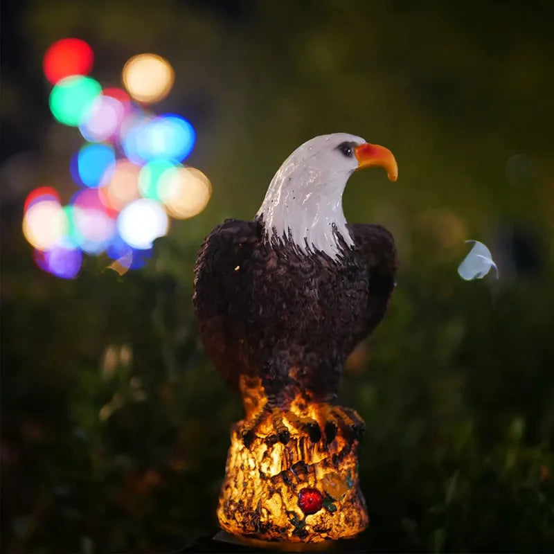 Stimmungsvolle Solar-Tierlampe für außen