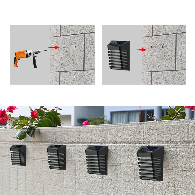 Solar Wandleuchte für stimmungsvolle Gartenbeleuchtung